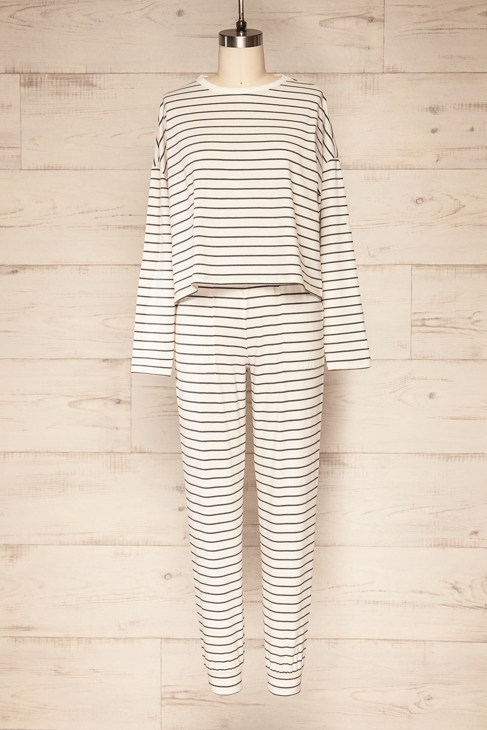 Set Capareac White Striped Pyjama Set | La petite garçonne set