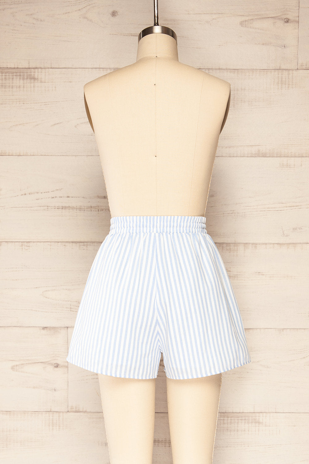 Set Ciney Blue Stripped Shorts & 3/4 Sleeve Shirt | La petite garçonne back view 