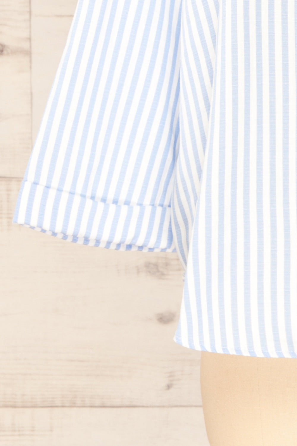 Set Ciney Blue Stripped Shorts & 3/4 Sleeve Shirt | La petite garçonne sleeve