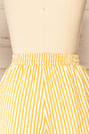 Set Ciney Yellow Stripped Shorts & 3/4 sleeves Shirt | La petite garçonne back view