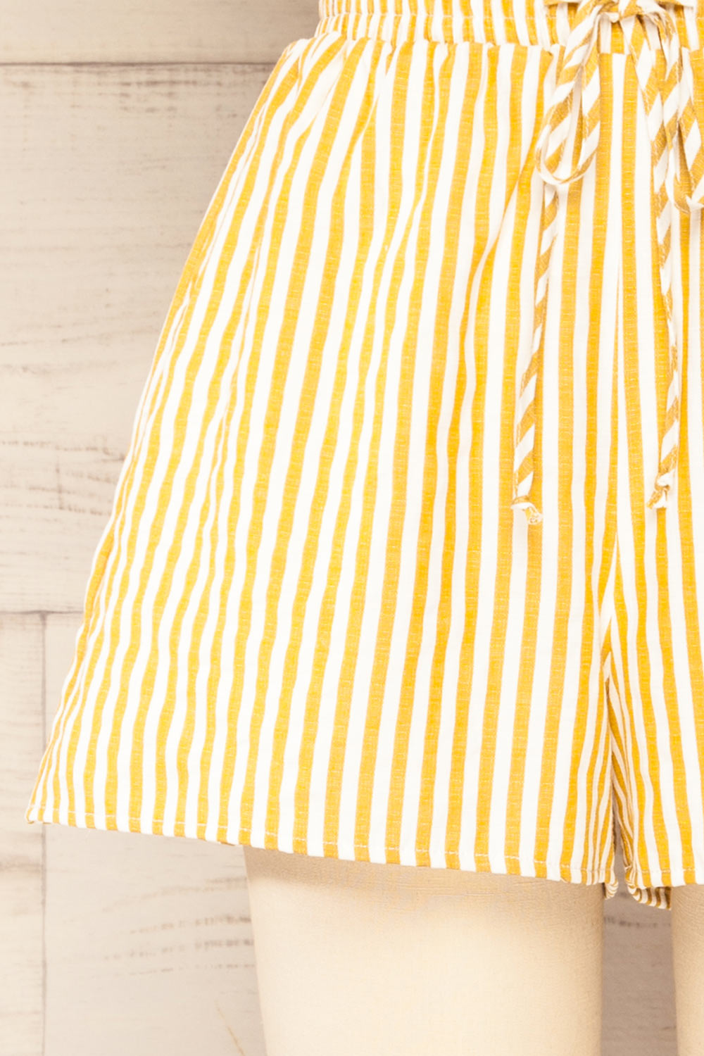 Set Ciney Yellow Stripped Shorts & 3/4 sleeves Shirt | La petite garçonne bottom