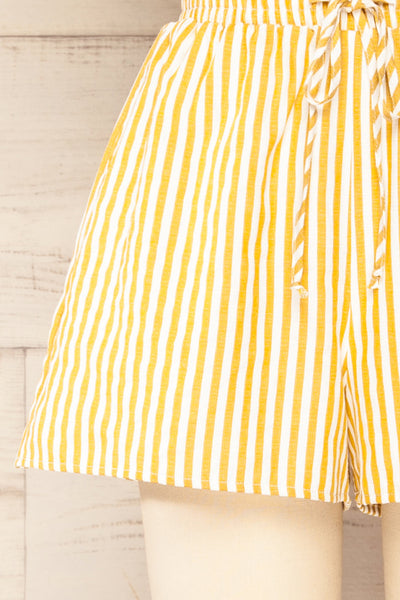 Set Ciney Yellow Stripped Shorts & 3/4 sleeves Shirt | La petite garçonne bottom