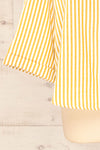 Set Ciney Yellow Stripped Shorts & 3/4 sleeves Shirt | La petite garçonne sleeve