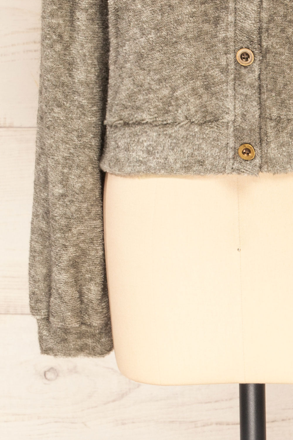 Set Diez Grey Textured Dress & Cardigan | La petite garçonne sleeve 