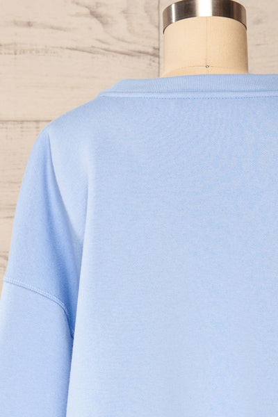 Set Luqa Blue Sweater & Joggers | La petite garçonne top back close up