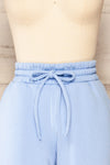 Set Luqa Blue Sweater & Joggers | La petite garçonne pants front close up