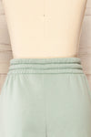 Set Luqa Green Sweater & Joggers | La petite garçonne back close up pants