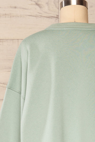 Set Luqa Green Sweater & Joggers | La petite garçonne back close up top