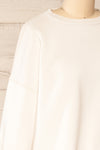 Set Luqa Ivory Sweater & Joggers Set | La petite garçonne top side close-up