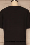 Set Beja Black T-Shirt & Shorts Set | La petite garçonne back view
