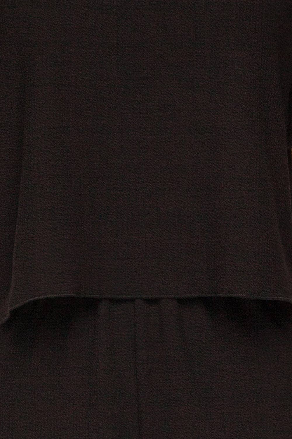 Set Beja Black T-Shirt & Shorts Set | La petite garçonne fabric