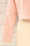 Set Ronda Blush Crop Top & Skirt Set | La petite garçonne sleeve