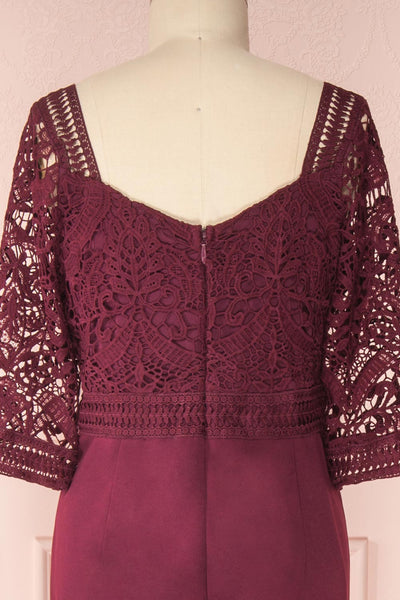Shafie Garnet | Plus Size Burgundy Dress