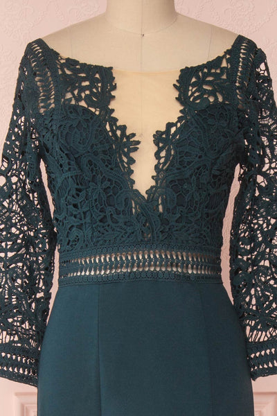 Shafinaz Emerald | Green Maxi Dress