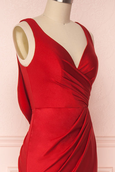 Shalmika | Red Satin Dress