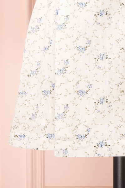 Shanine White Floral Short Sleeve Dress | Boutique 1861 bottom