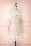 Shara Blanc White Lace Cocktail Dress | Boutique 1861 side view