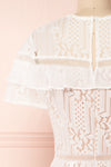 Shara Blanc White Lace Cocktail Dress | Boutique 1861 back close up