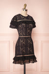Shara Noir Black Lace Cocktail Dress | Boutique 1861 side view