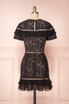 Shara Noir Black Lace Cocktail Dress | Boutique 1861 back view