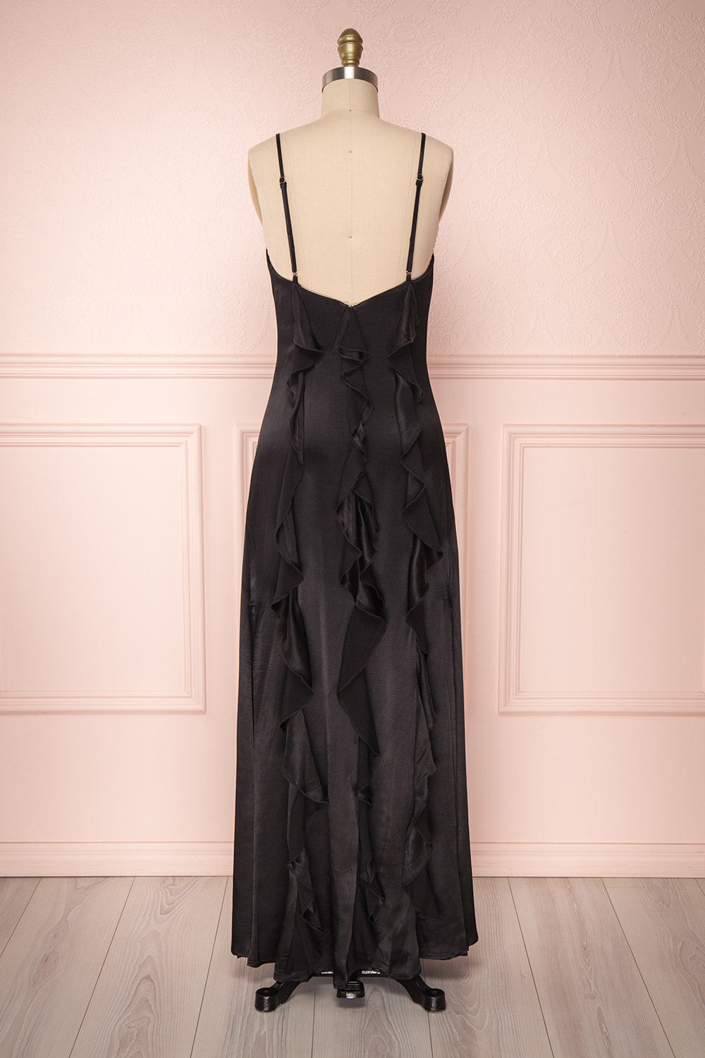 Sharbel Onyx | Robe de Satin Noir