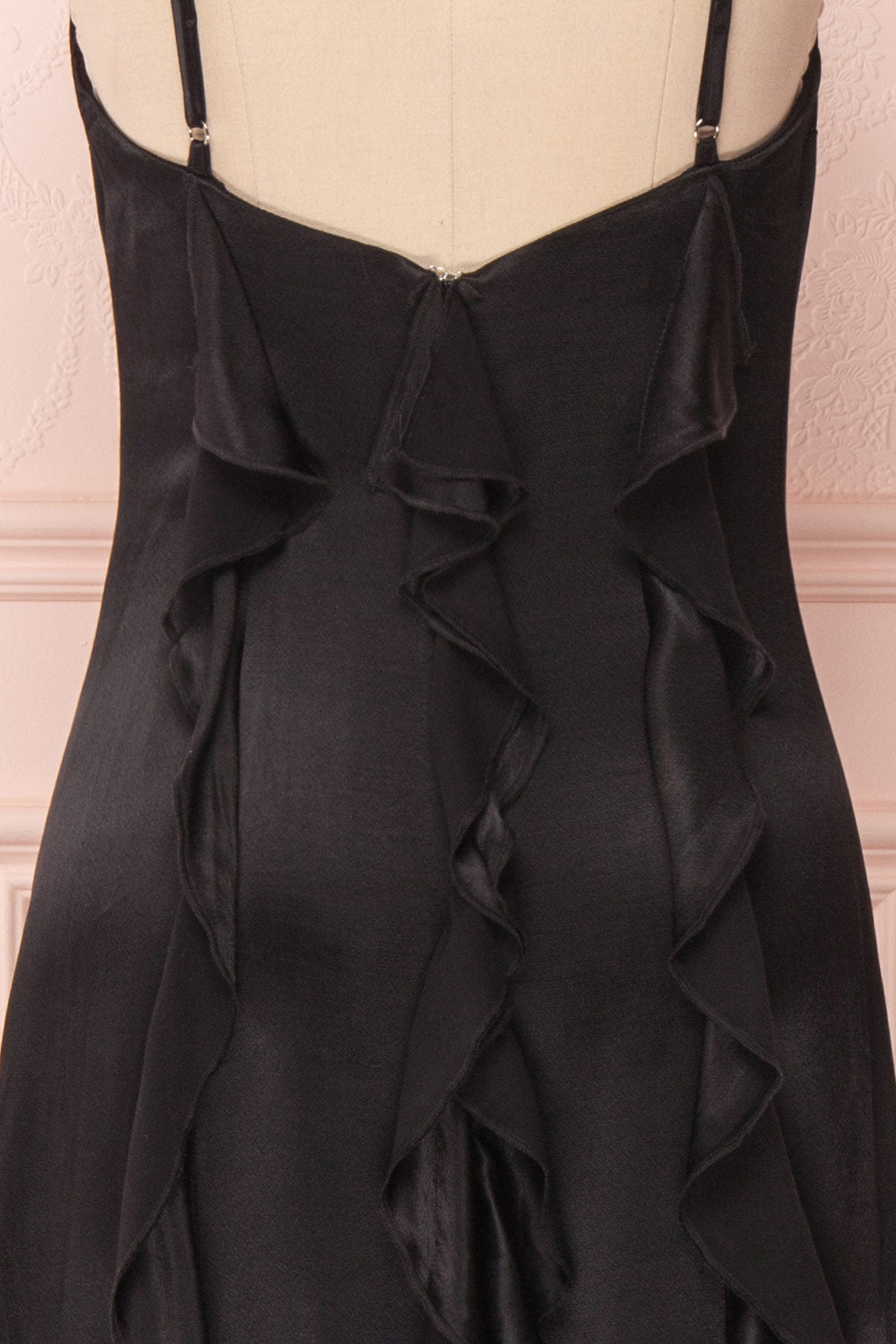 Sharbel Onyx | Robe de Satin Noir