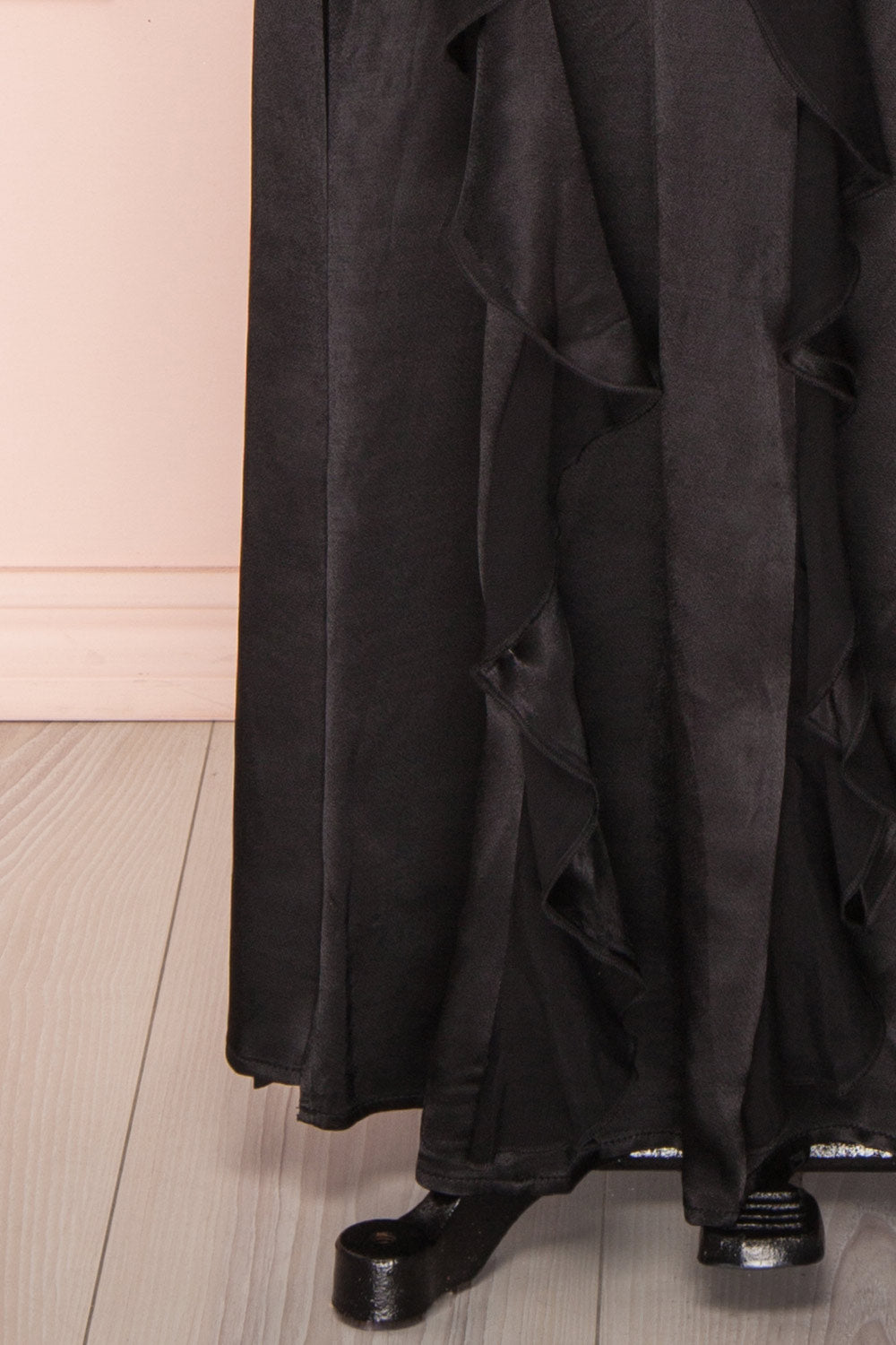 Sharbel Onyx | Robe de Satin Noir