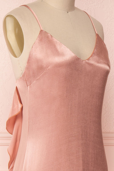 Sharbel Quartz | Pink Satin Dress