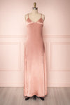 Sharbel Quartz Pink Maxi Slip Dress with Ruffles | Boutique 1861