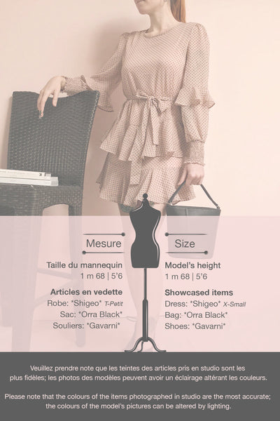 Shigeo Light Pink Polka Dot Dress w/ Ruffles | Boutique 1861 template