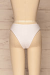 Sibay White Textured Bikini Bottom | La petite garçonne back view