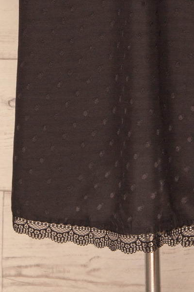 Sibiu Black Midi Dress w/ Thin Straps | La petite garçonne bottom