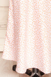 Sigtu Pink Floral Satin Dress w/ Thin Straps | La petite garçonne bottom