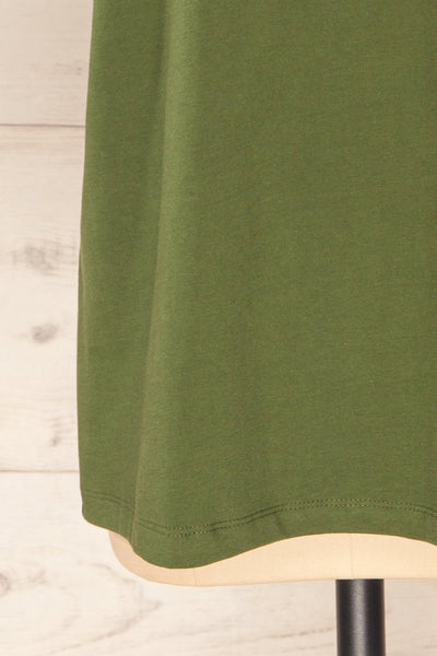 Sindi Green Oversized Cotton T-Shirt | La petite garçonne bottom