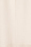 Skogar White Wide Leg Jumpsuit w/ Belt | La petite garçonne fabric