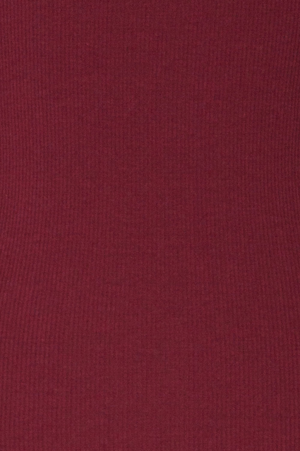 Sliema Burgundy Turtleneck Ribbed Knit Top | La Petite Garçonne fabric detail 