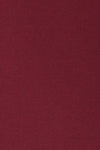Sliema Burgundy Turtleneck Ribbed Knit Top | La Petite Garçonne fabric detail