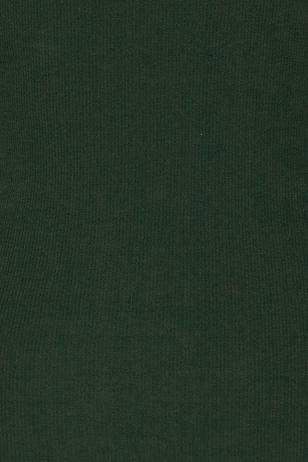 Sliema Green Turtleneck Ribbed Knit Top | La Petite Garçonne fabric detail 