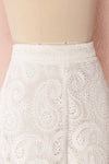 Sokaina White Crocheted Lace Cropped Trousers | Boudoir 1861