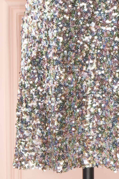 Solange Multicolour Short Sequin Dress | Boutique 1861 bottom