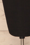 Solesmes Black Mock Neck Dress | Robe | La Petite Garçonne bottom close-up