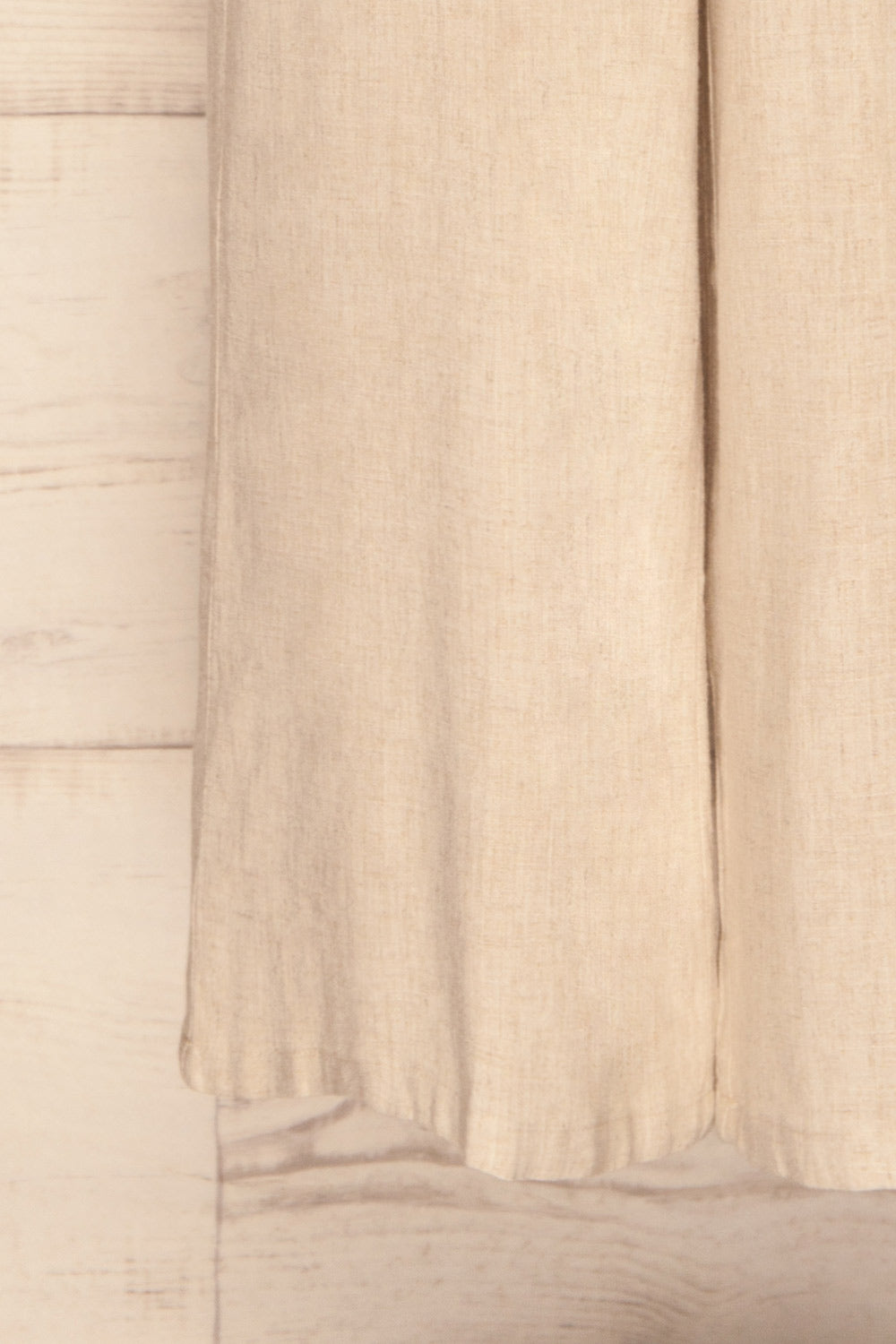 Sollihul Beige Woven Wide Leg Pants | La Petite Garçonne