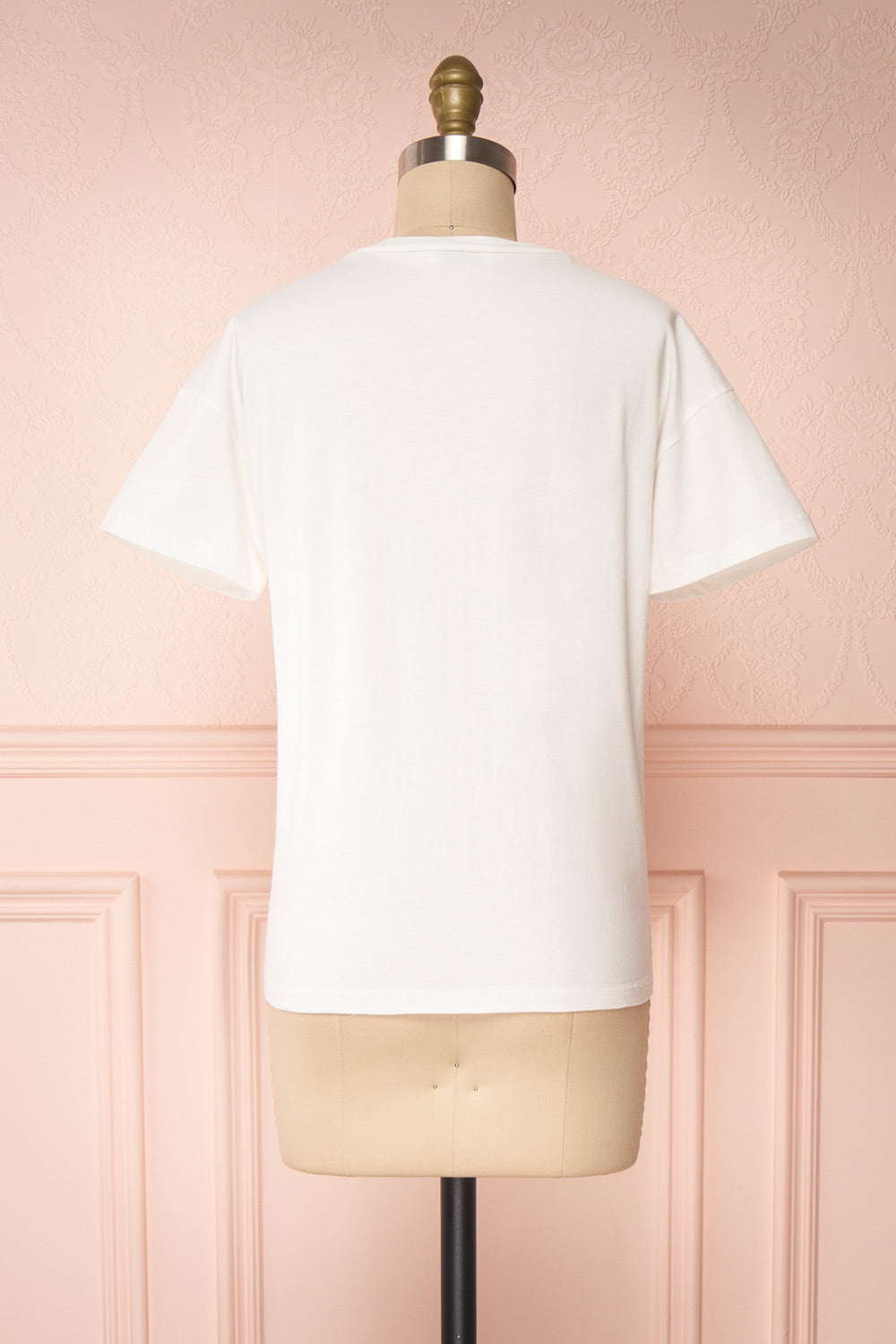 Sonnewalde White T-Shirt w/ Cat | Boutique 1861 back view 