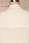 Soresina White Short Sleeved Shirt | La petite garçonne back close up