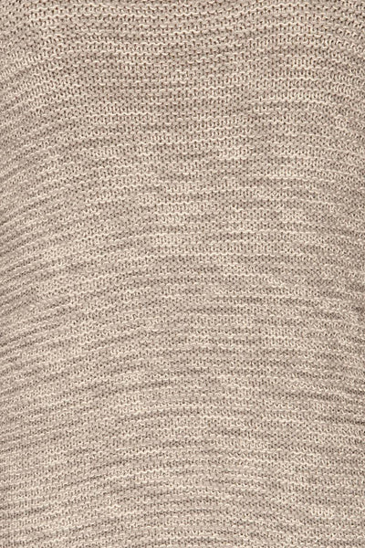 Sorinnes Sweater Dress | Robe Grise | La Petite Garçonne fabric detail