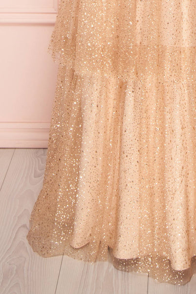 Soumeya | Gold Layered Dress