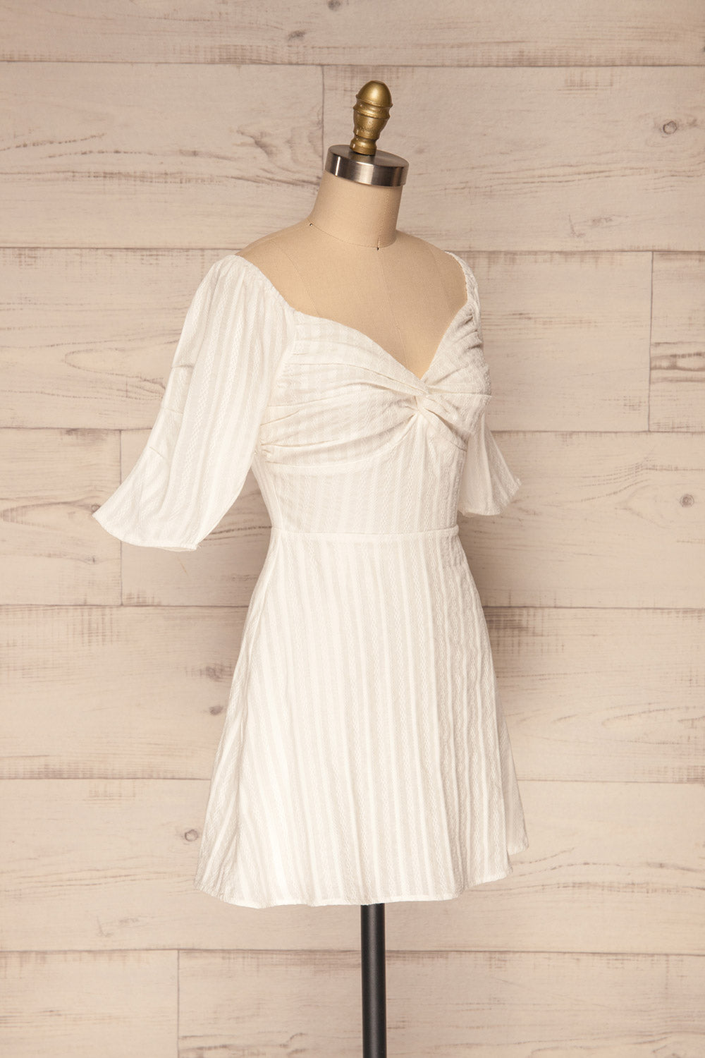 Southport White Embroidered A-Line Summer Dress | La Petite Garçonne