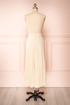 Spaewife White Chiffon Pleated Midi Skirt | Boutique 1861 back view