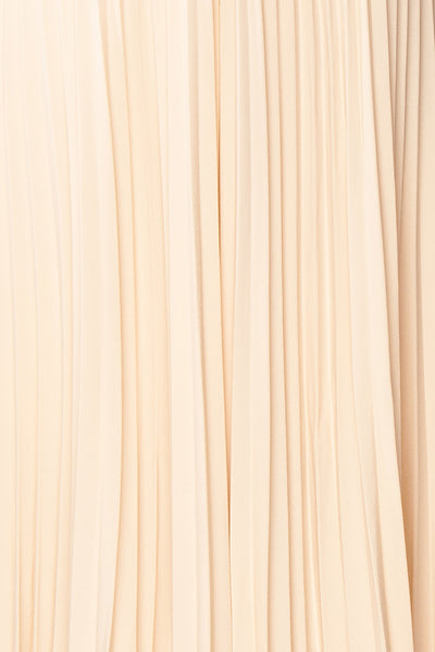 Spaewife White Chiffon Pleated Midi Skirt | Boutique 1861 fabric