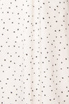 Speranza White Midi Dress w/ Heart Patterns | La petite garçonne fabric